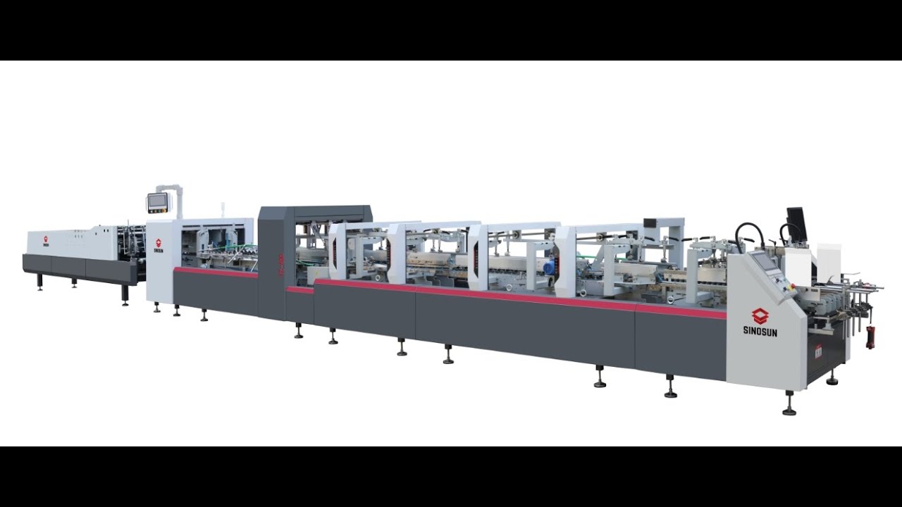 YZ 650PC straight line box intelligent folder gluer with memory auto ...