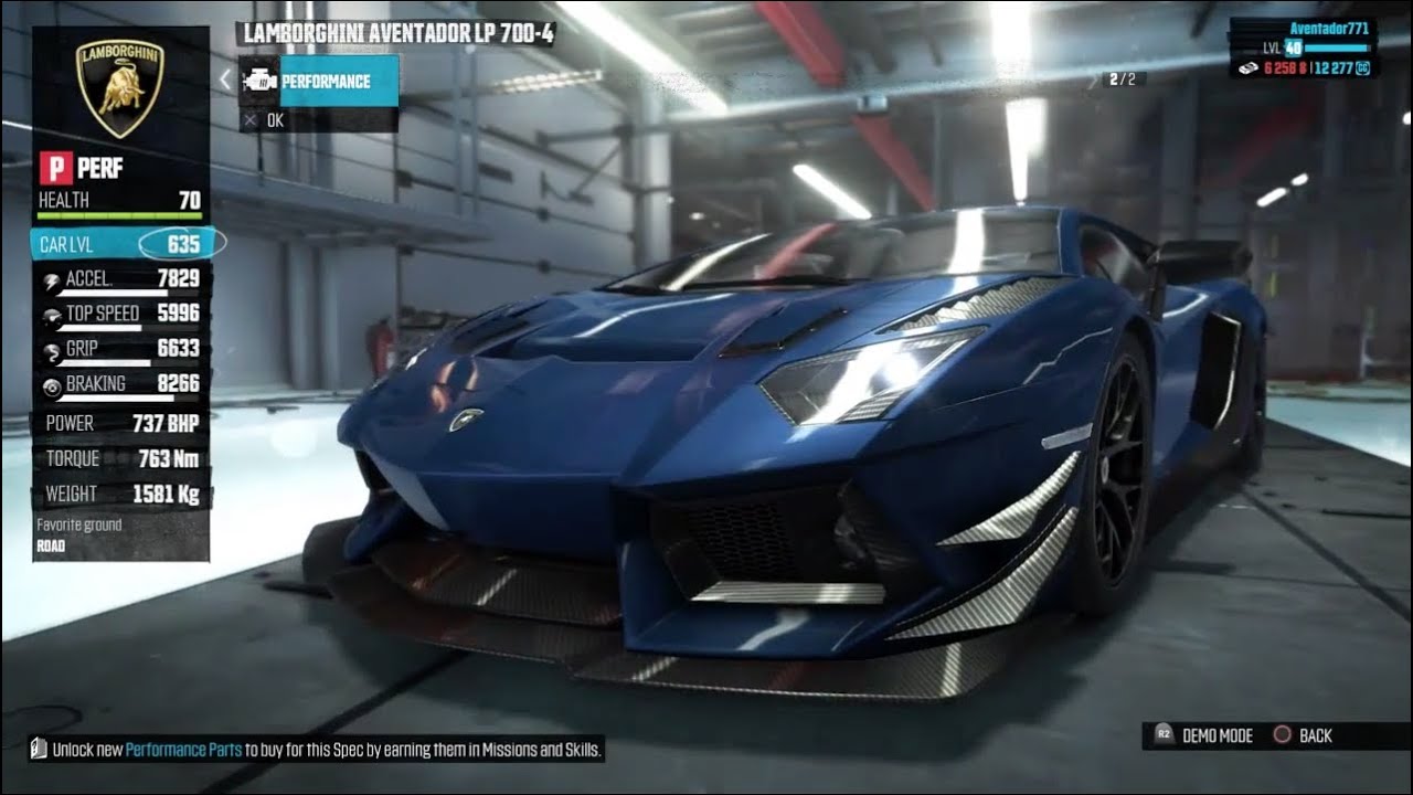 The Crew Customization Lamborghini Aventador Test Drive In The Open World Youtube