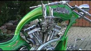 Chopper 'Grim Reaper' Motorcycle   CRANK IT UP