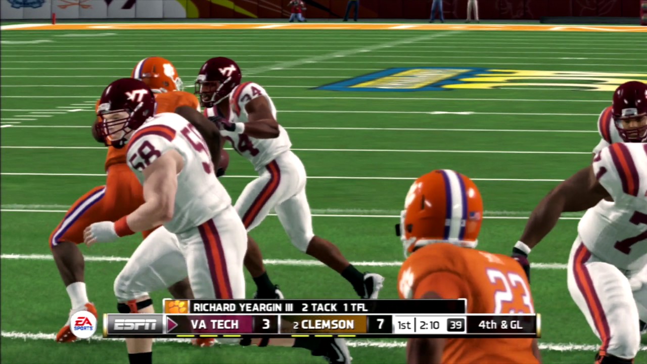 NCAA 14 - VTech vs Clemson ACC Championship Simulation - YouTube