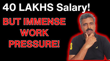 Is 40 Lakhs Salary The Reason for WORK PRESSURE and STRESS | Anand Vaishampayan