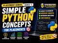 Python Placement Series-1 | Complete Guide for Engineering Students | @Engineering Ah Therinjiko