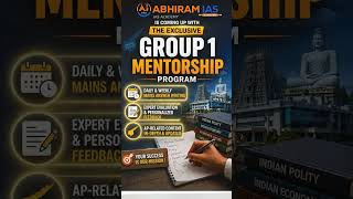 Best APPSC Group 1 Coaching 2026 | Mentorship Program by Abhiram IAS Academy| #appsc  #group1#shorts