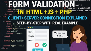 Form Validation in HTML, JavaScript & PHP | Client-Server Validation Explained Step-by-Step for Begi
