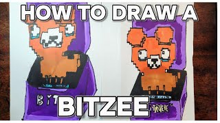 How to draw a BITZEE! #shorts #bitzee #digitalpet