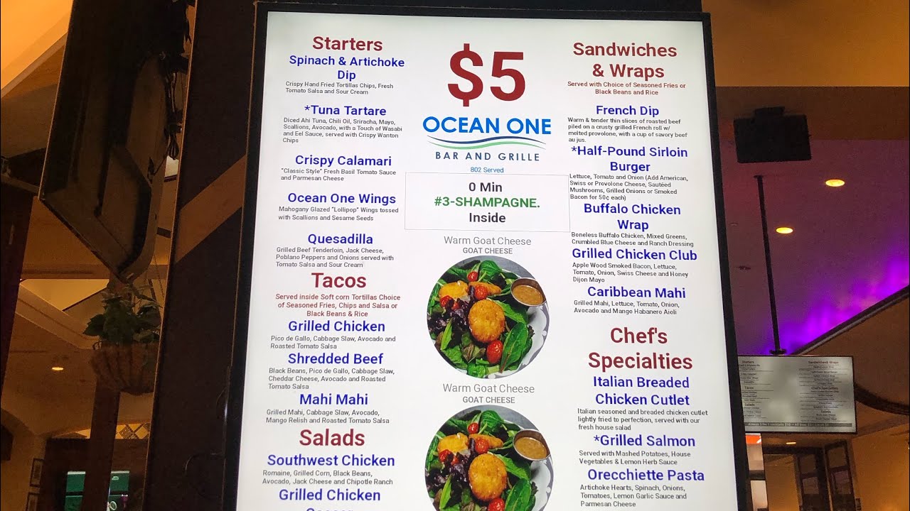 Las Vegas Cheapest Eats 5 Restaurant Ocean One Bar & Grille inside