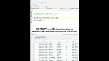 Thumbnail of SQL Query to Calculate The Difference Between Two Dates? SQL Interview Questions And Answers #SQL