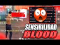 LA MEJOR SENSIBILIDAD BLOOD PARA PEGAR TODO ROJO EN FREE FIRE 2026 "SIN DPI"