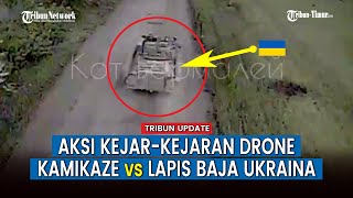 Mobil dan Ranpur yang Dikendarai Tentara Ukraina Disikat Drone Peledak Rusia