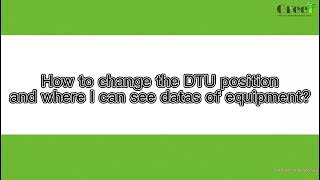 Data Transfer Unit (DTU)Monitoring System