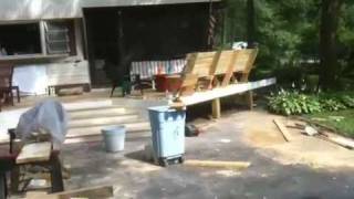 Deck bench high