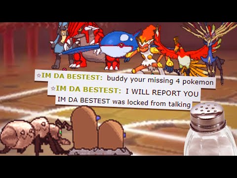 When the salty legendary spammer gets banned mid battle