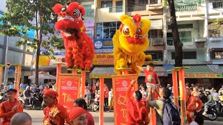 Chiều Mùng 2 Tết Giáp Thìn, Nhơn Nghĩa Đường Full show ở Nguyễn Chí Thanh - Lion Dance 2024 (P2)