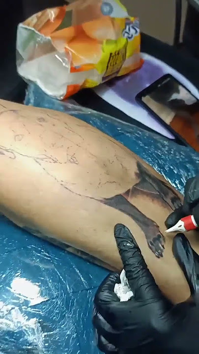 Membuat Tato foto Anjing kesayangan