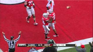 Carlos Hyde Breaks Outside for 3rd TD of the Day