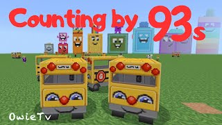 Video thumbnail of "Counting by 93s Song | Minecraft Numberblocks| Skip Counting Songs for Kids"