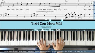 Video thumbnail of "Trời Còn Mưa Mãi (Ribaibaru) | Piano cover | Easy level | Linh Nhi"
