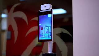 THE TOUCHLESS TEMPERATURE SENSOR WITH FACE RECOGNITION AND CLOUD ENABLED CONTACT TRACER.