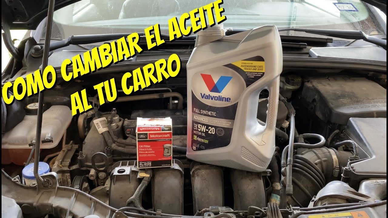 COMO CAMBIAR EL ACEITE Y FILTRO A TU FORD FOCUS O CUALQUIER CARRO - YouTube