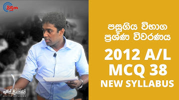 G.C.E. A/L Physics 2012 [NEW] (Question 38) | භෞතික විද්‍යාව පසුගිය විභාග ගැටළු විවරණය
