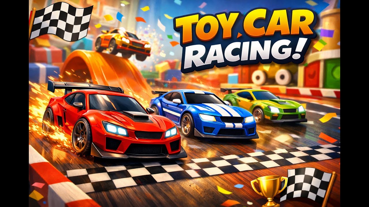 Epic Toy Car Racing! 🏎️ Cartoon & Miniature Cars in Action | Fun Kids Video