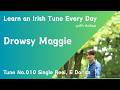 010 Drowsy Maggie (Single Reel, E Dorian) Learn an Irish Tune Every Day.