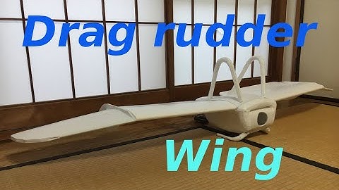 Arduplane drag rudder wing
