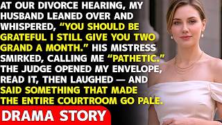 Information At My Divorce Hearing, My Husband And His Mistress Mocked Me —Until The Judge Read My Envelope Aloud Update