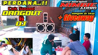 Mimbie Audio Miniatur Cek Sound Perdana Test Lagu Dangdut & Dj || Sub 6 inch Dracula Megatron Brewog