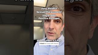 Jury Verdict: Harassment $420,000!