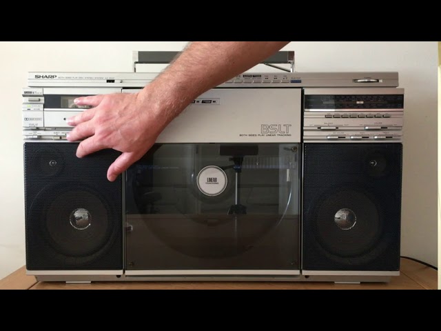 SHARP VZ-2500H Both Sides Play Disc Stereo System Boombox (Mint