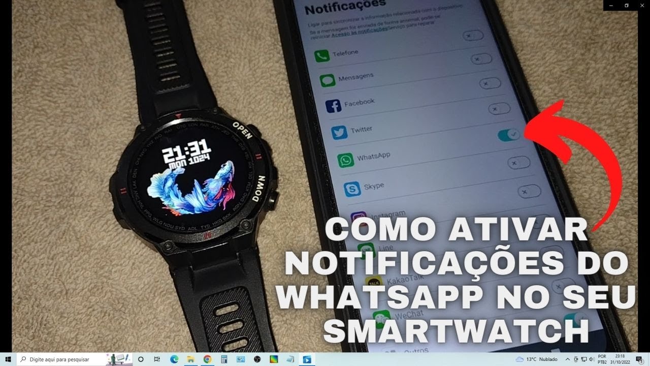 Não recebo notificações do whatsapp no smartwatch!!! Como ativar as