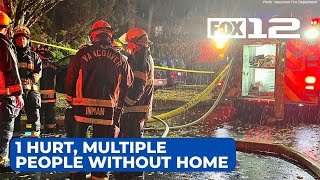 1 seriously hurt, multiple people without homes after fire in Vancouver apartments