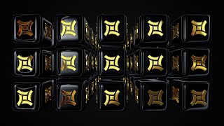 FREE Exclusive 4K Background with Rotating Black Cubes