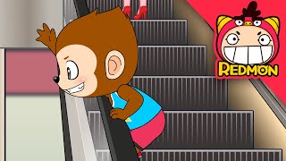 Watch out for the escalator | Daily life safety | Escalator Safety Rules | Safety Man | REDMON