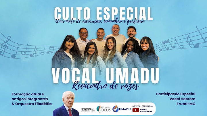 LIVE ESPECIAL VOCAL UMADU - REENCONTRO DE VOZES - 19/06/2025.