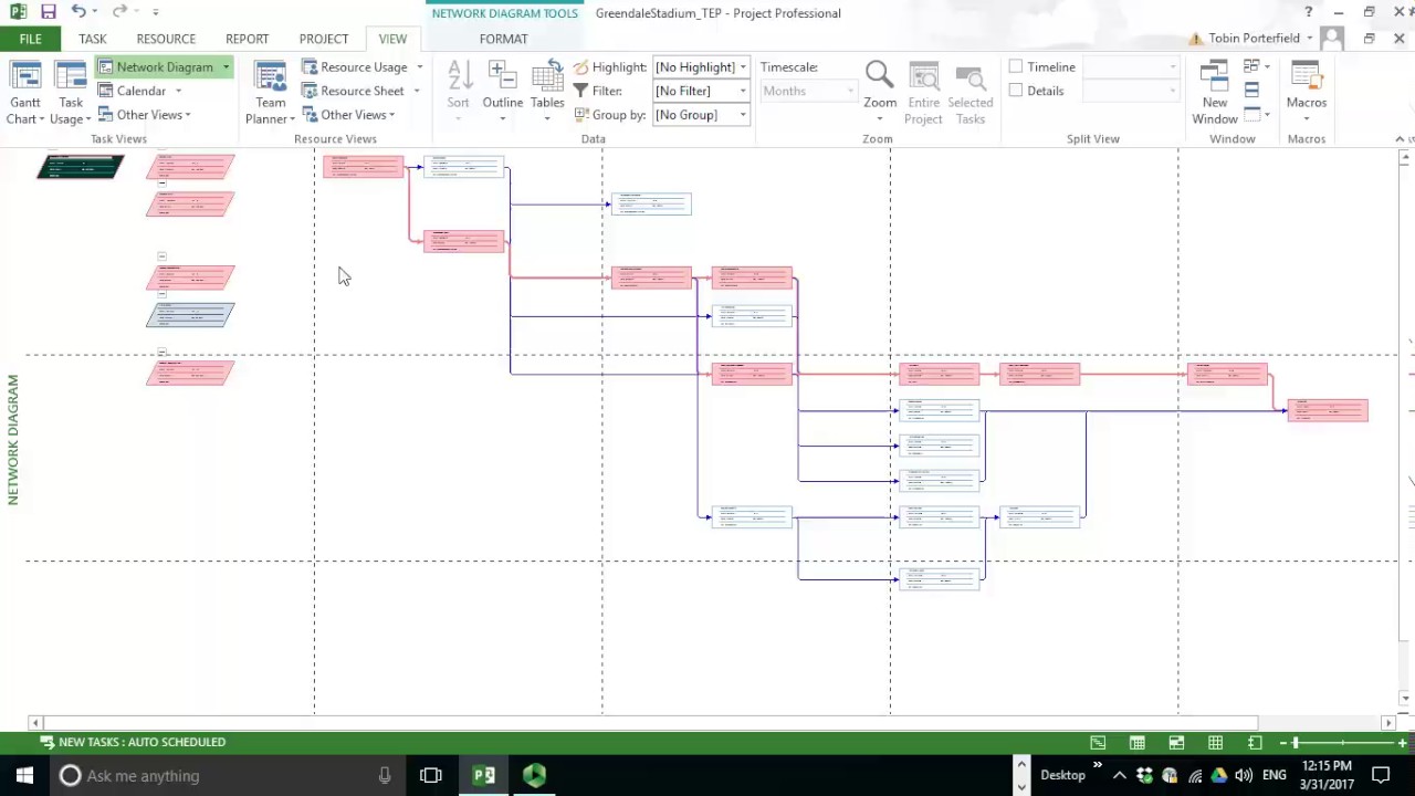 Difference Between Network Diagram And Gantt Chart