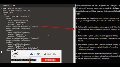 Ansible Replace Module