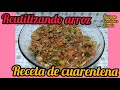 Receta fácil de cuarentena, arroz del día anterior.