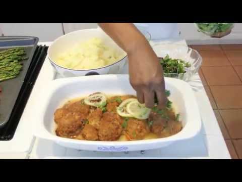 Herbal Fried Chicken with Buttermilk Mashed Potatoes and Roasted Vegetables (Episode 6)