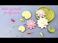 Crochet Lotus Water Lily Tutorial No Music BEGINNER FRIENDLY 