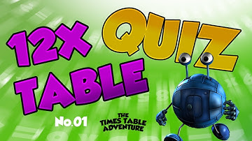 12X TIMES TABLE QUIZ No.01 ¦ Times Table Adventure
