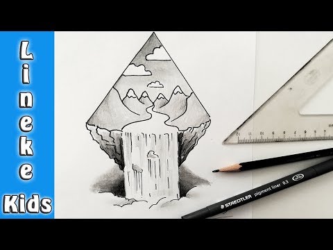 Video: Hoe Teken Je Een Waterval