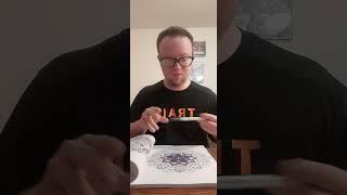 coloring  100 mandalas  with  ZSCM  brush markers