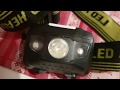 Mini Led Headlamp Flashlight AAA Battery Frontal Head Light Torch Lamp Hunting