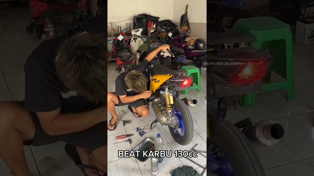 SETTING KARBU HONDA BEAT 130CC