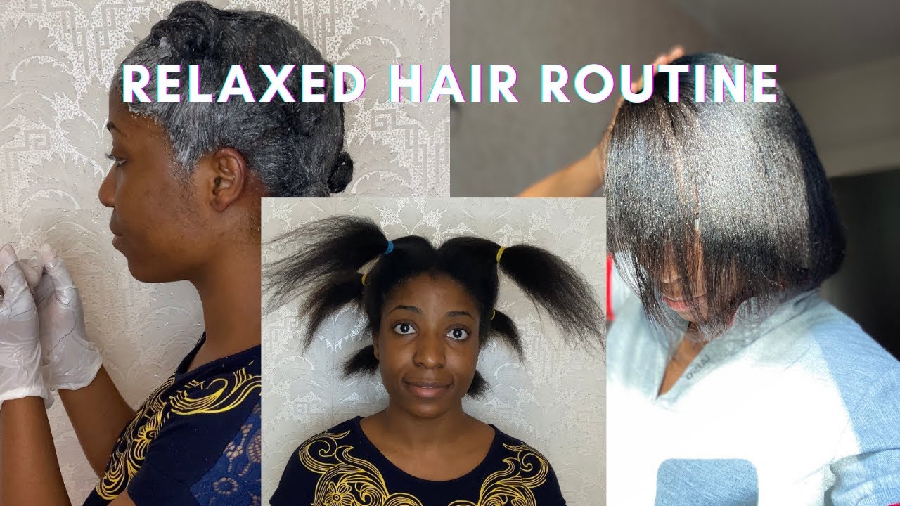 Wash Day: Relaxing Hair at home | My Relaxer Routine + Healthy Hair ...