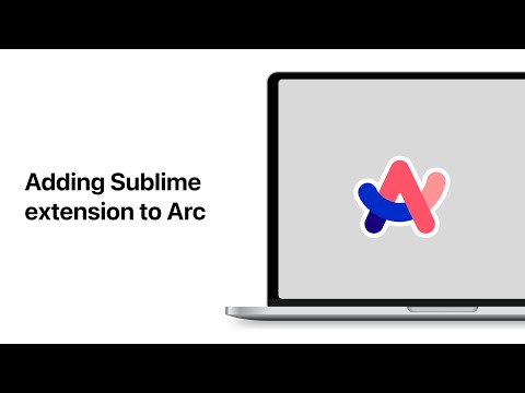 Adding Sublime's Extension to Arc Browser