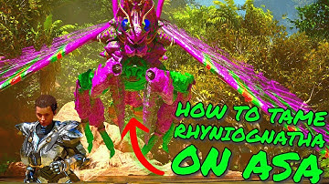 How To FIND and TAME RHYNIOGNATHA on Ark Survival Ascended! ASA Tips and Tricks