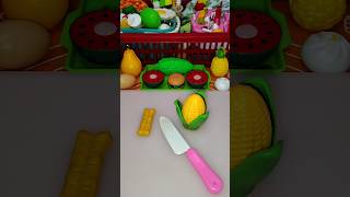 🌽🍟 Satisfying Corn Peeling & French Fries Cutting ASMR 🔪 Toy Food Slicing #shorts #asmr